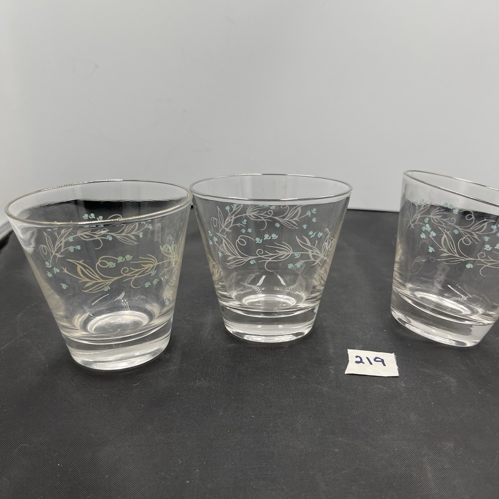 3-Homer Laughlin "Celeste"‎ Low Ball Glasses